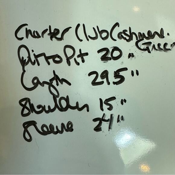 Charter Club Luxury 100% Cashmere Open Front Cardigan Knit Sweater Green SMALL - Picture 7 of 14